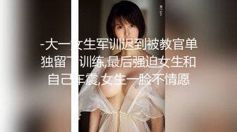 -大一女生军训迟到被教官单独留下训练,最后强迫女生和自己车震,女生一脸不情愿