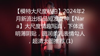 【模特大尺度私拍】2024年2月新流出极品短发女神【Nara】大尺度情趣写真，下体透明薄阴贴，圆润美乳表情勾人，超清大图推荐 (1)