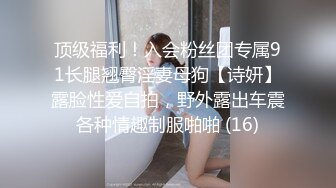 顶级福利！入会粉丝团专属91长腿翘臀淫妻母狗【诗妍】露脸性爱自拍，野外露出车震各种情趣制服啪啪 (16)