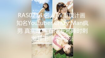 RAS0214 名人AV重现计画 知名Youtuber Crazy Man疯男 真实故事 在朋友熟睡时刺激开干  #尤莉的!