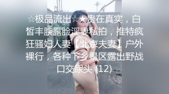 ☆极品流出☆★贵在真实，白皙丰腴露脸淫妻私拍，推特疯狂骚妇人妻【北京夫妻】户外裸行，各种下乡景区露出野战口交尿头 (12)